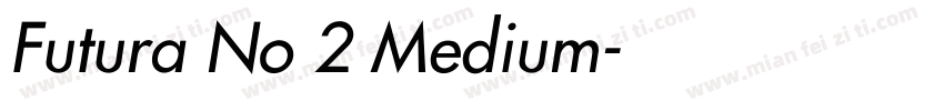 Futura No 2 Medium字体转换